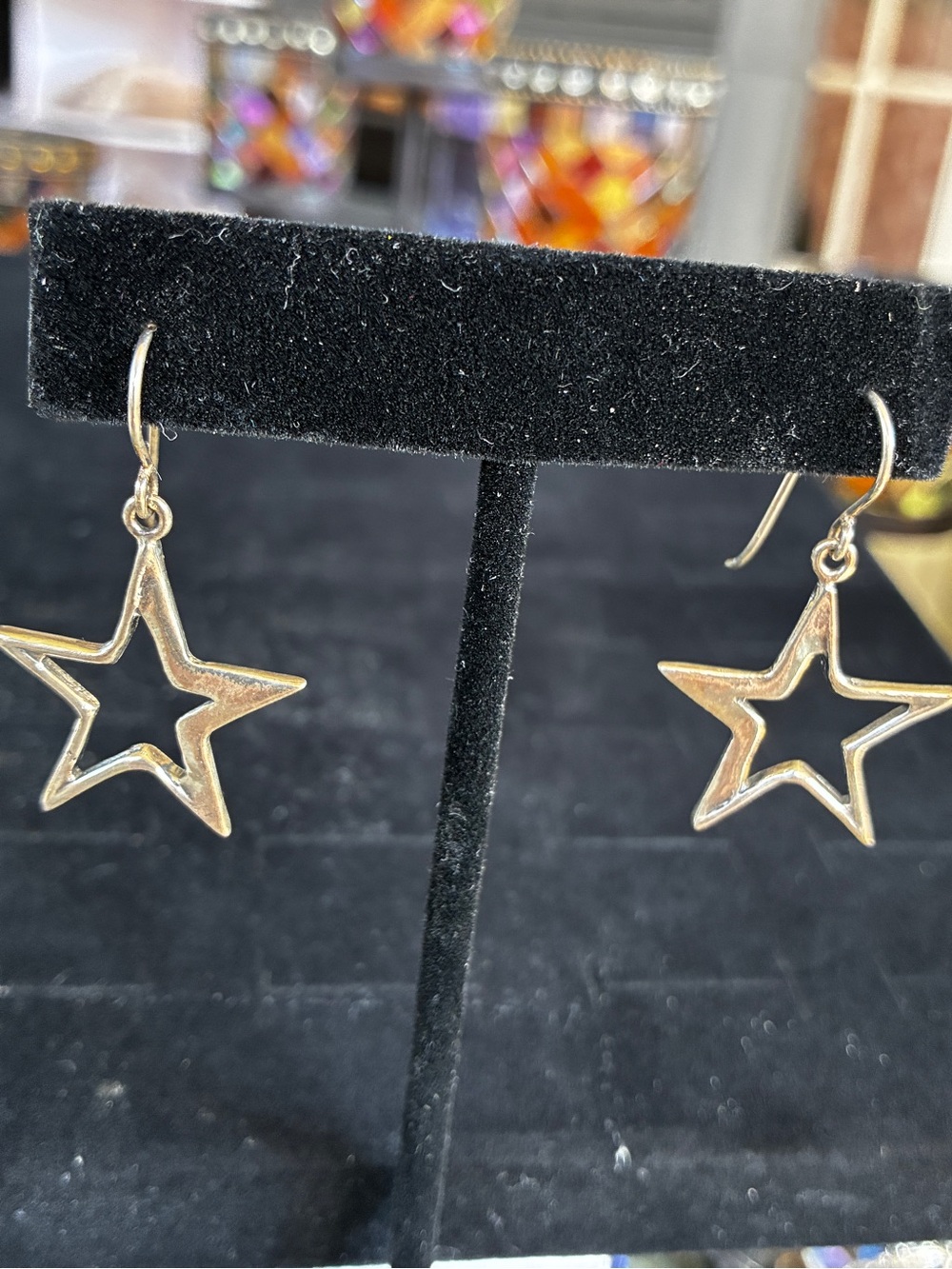 Silpada Open Star Dangle Earrings - sterling silver